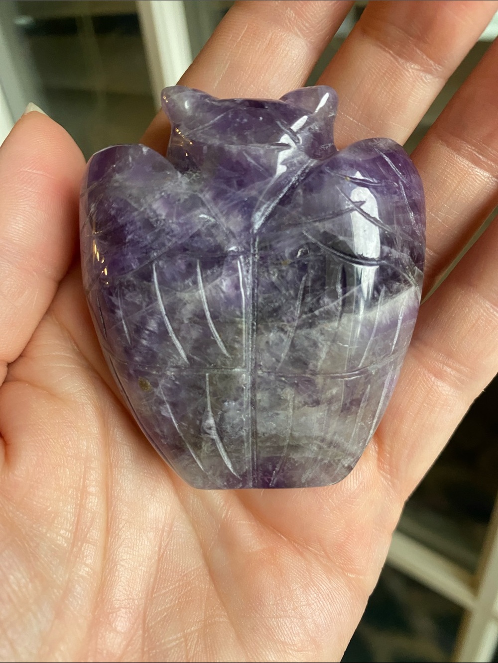 Amethyst Owl Figurine - Picture 2 of 5